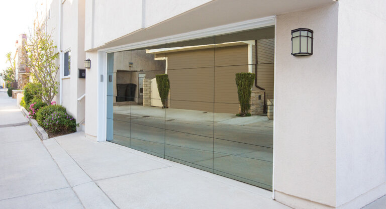 Frameless Glass Garage Door Installation