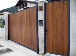 wood gate installation