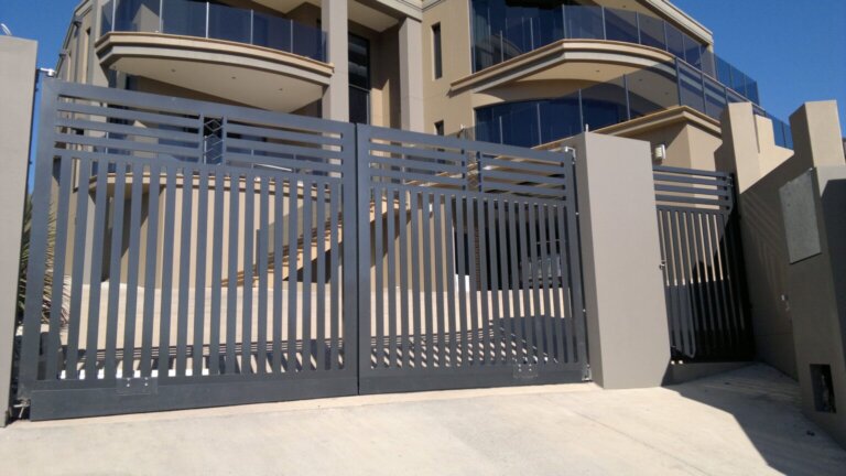 steel gate installation